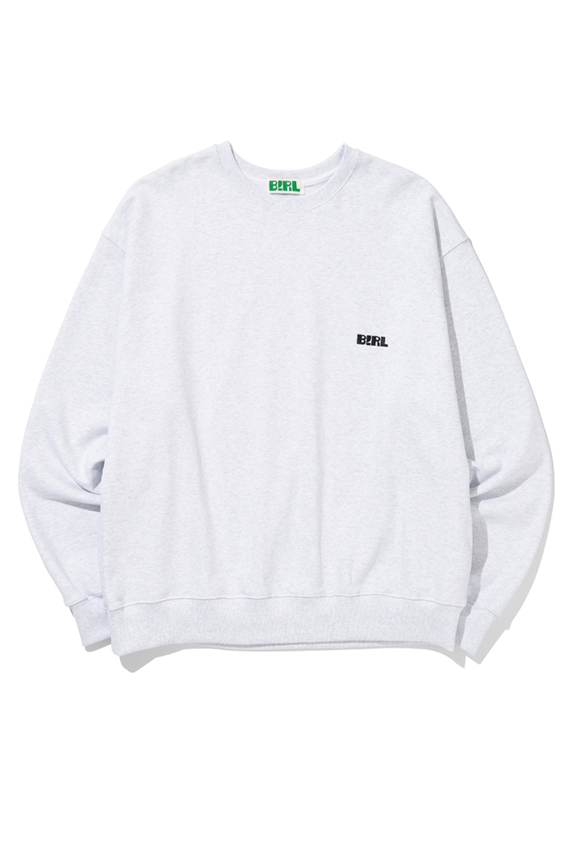 Embroidery classic sweatshirt -W/melange