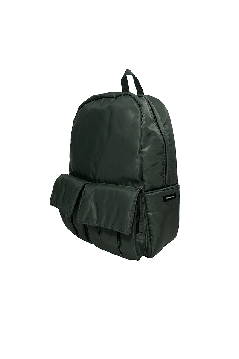 Padded Cargo Pocket Backpack (Khaki)