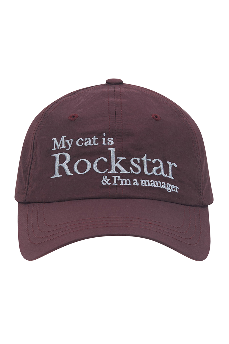 Rockstar cat cap (Burgundy)