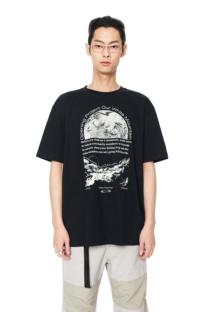 Half Planet T Shirt - Black