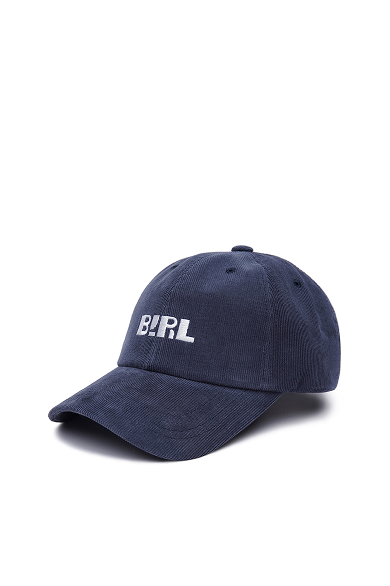 Embroidered Corduroy ball cap - NAVY