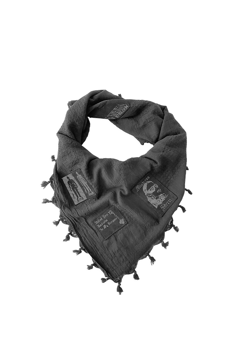 Bizarre pach Shemagh scarf - Black