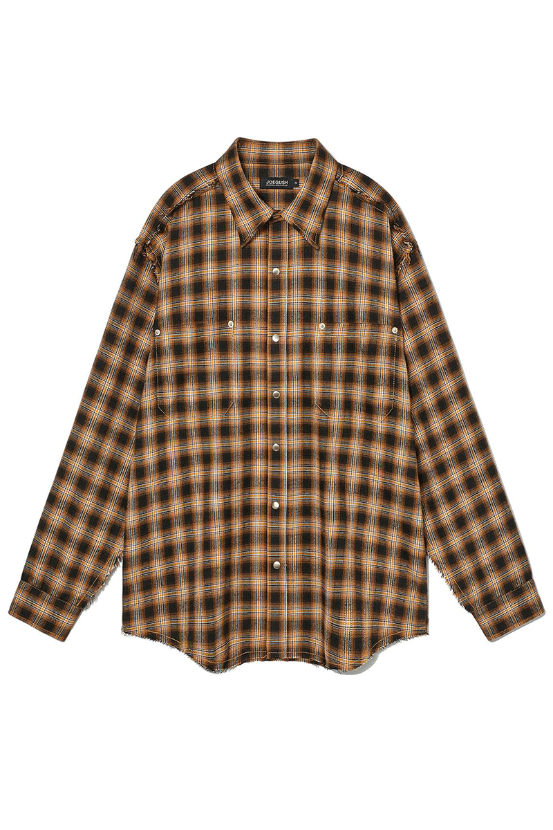 Kurt Flannel Shirts (Brown/Orange)