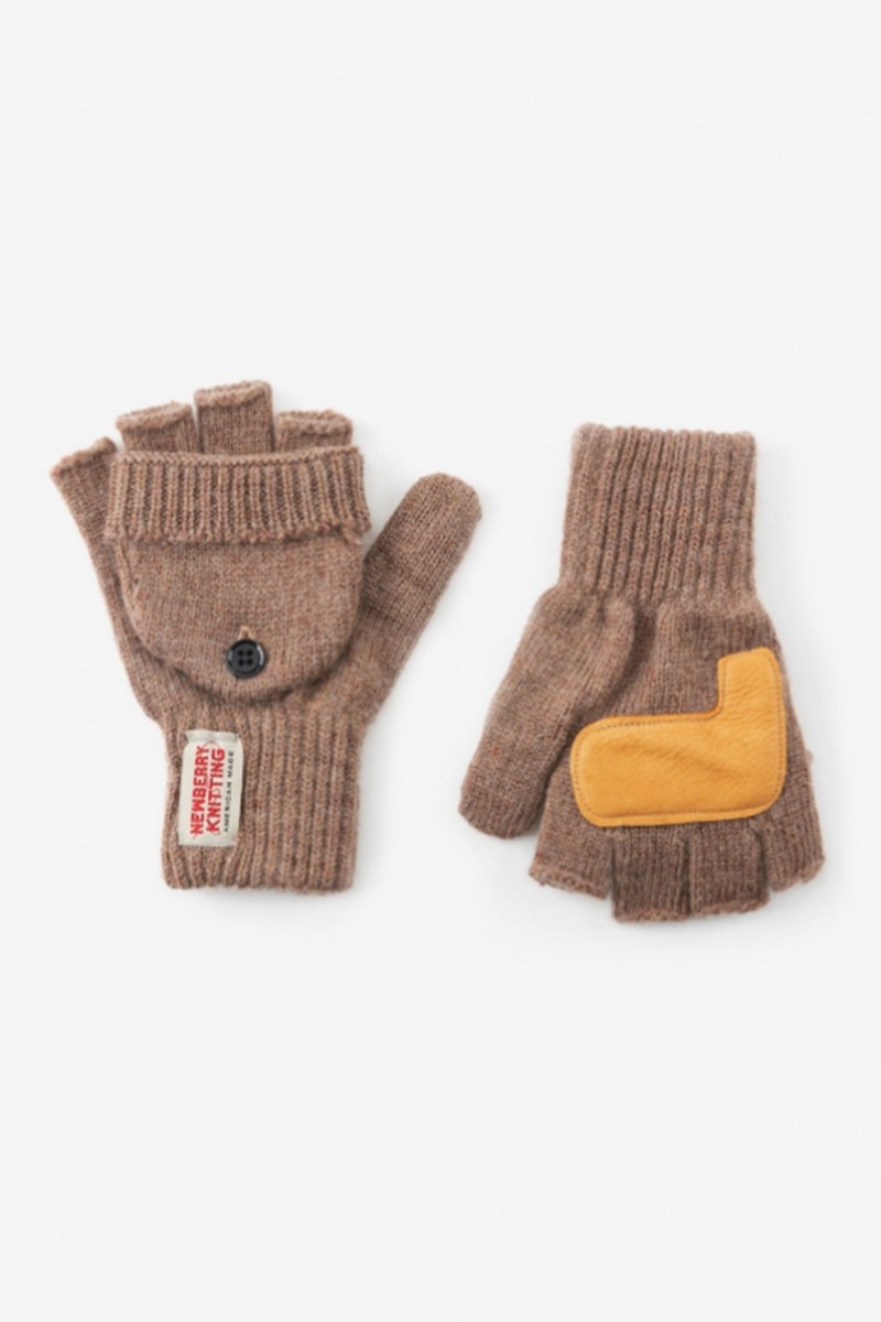 Deer Leather Glomit Gloves - Chocolate