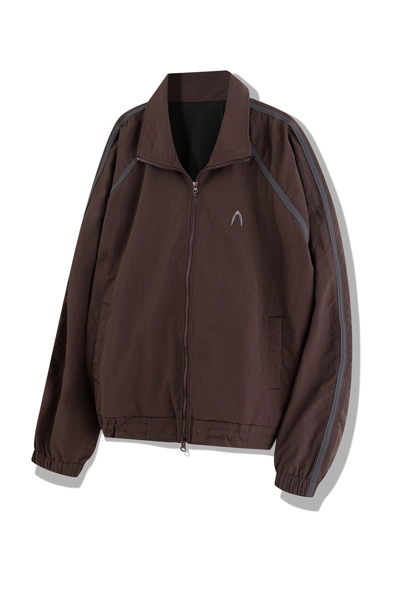 Nylon Line Jacket (Brown)