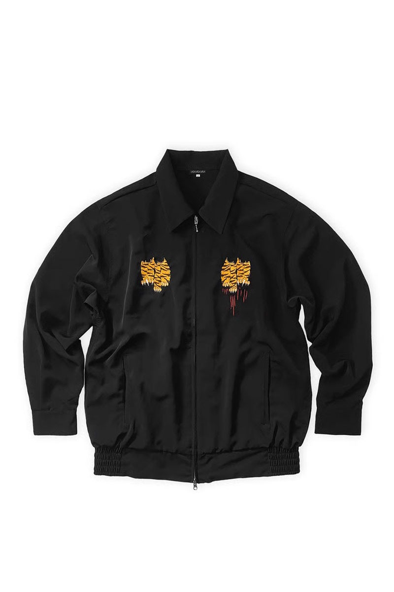 Tiger embroidery loose fit jacket / Black