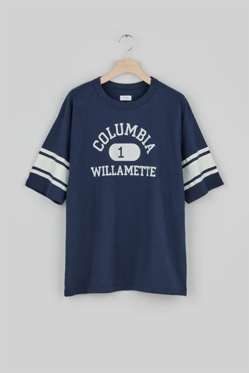 Football Short Sleeve T-shirt (COLUMBIA) - Navy