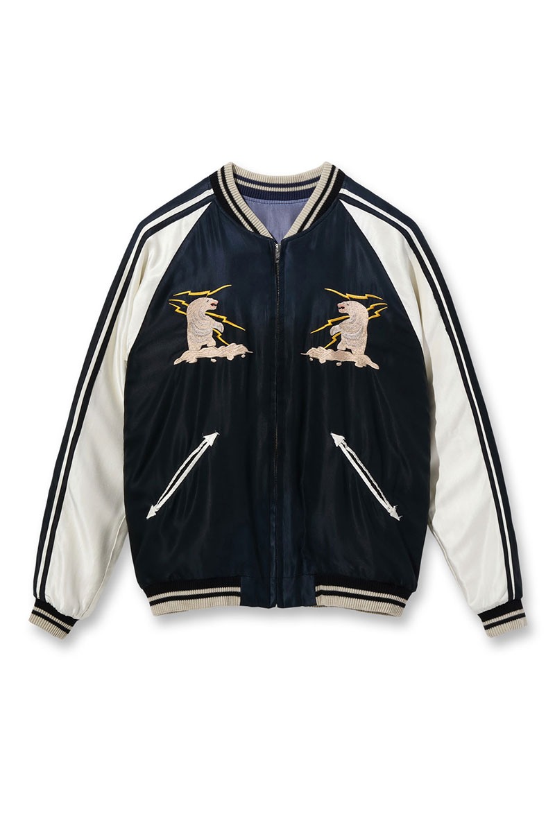 Late 1950s Style Acetate Souvenir Jacket “POLAR BEAR” × “MOOSE” (AGING MODEL)