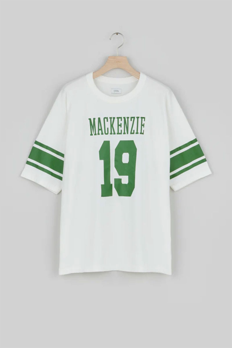 Football Short Sleeve T-shirt (MACKENZIE) - Off White