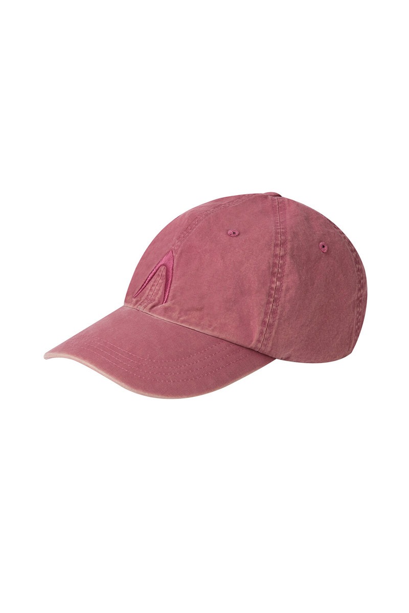Washed Cotton Ball Cap (Pink)
