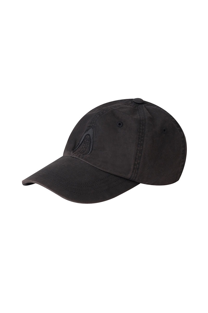 Washed Cotton Ball Cap (Black)