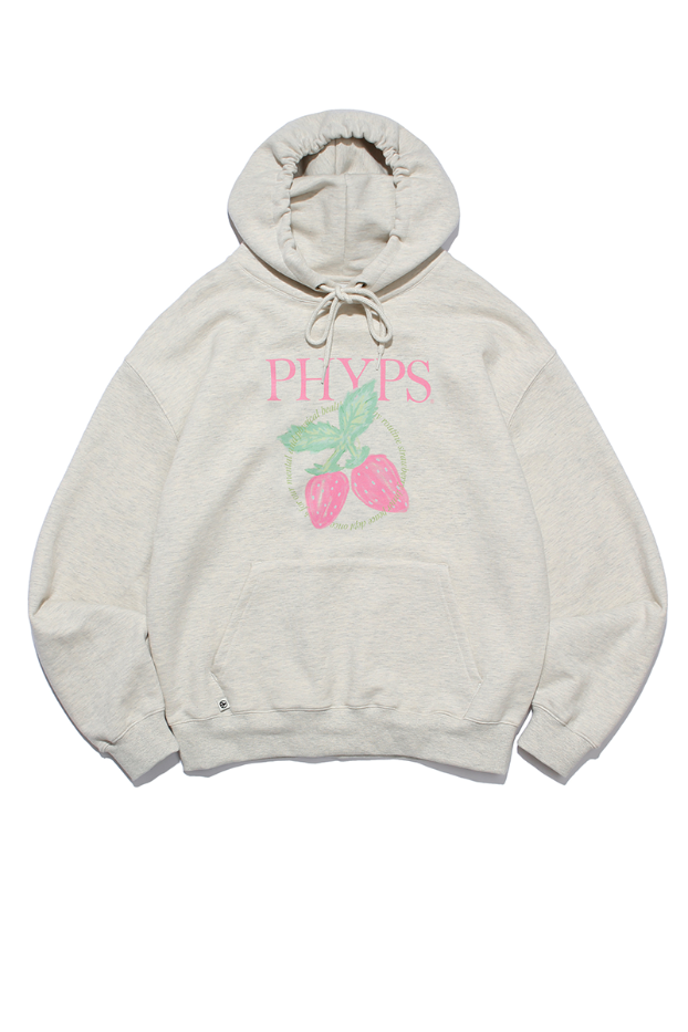 PHYPS® STRAWBERRY HOODIE OATMEAL