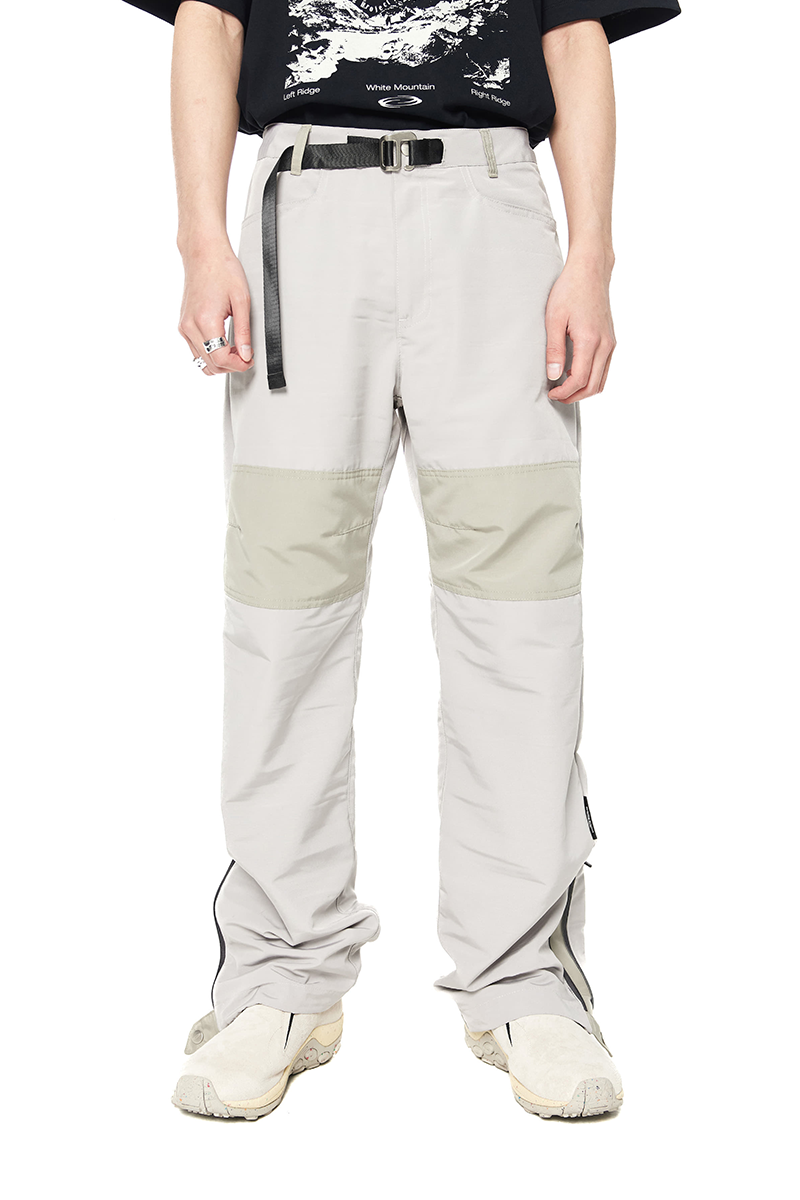Two Face Belted Pants - Light Khaki