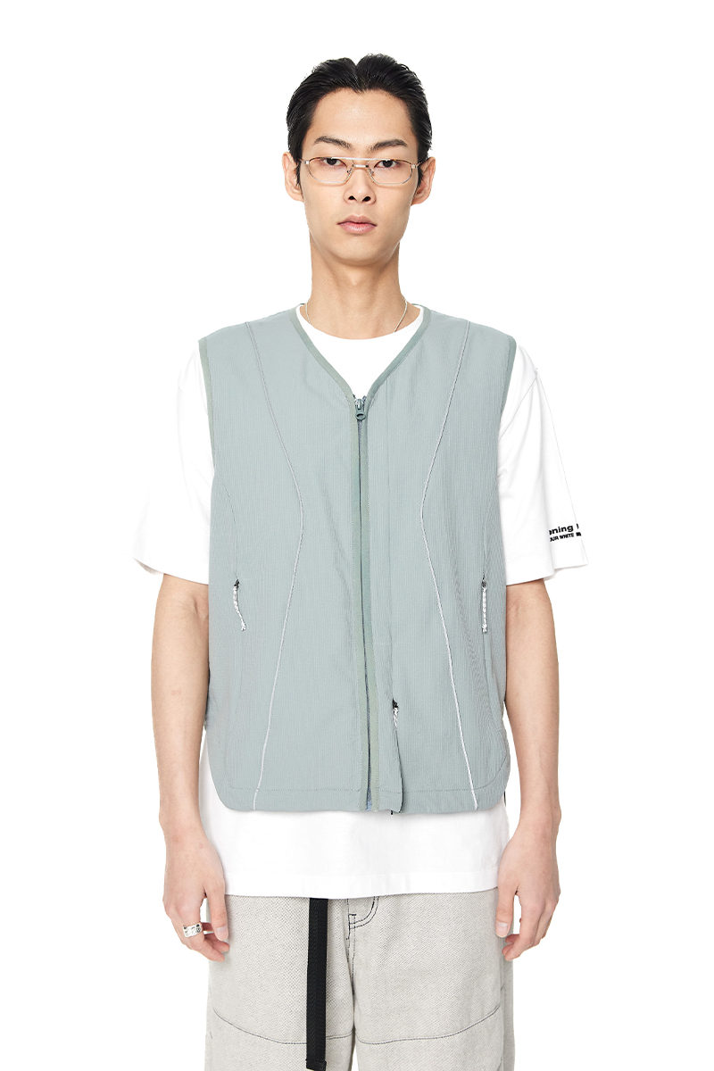 Reflective Piping Vest - Mint