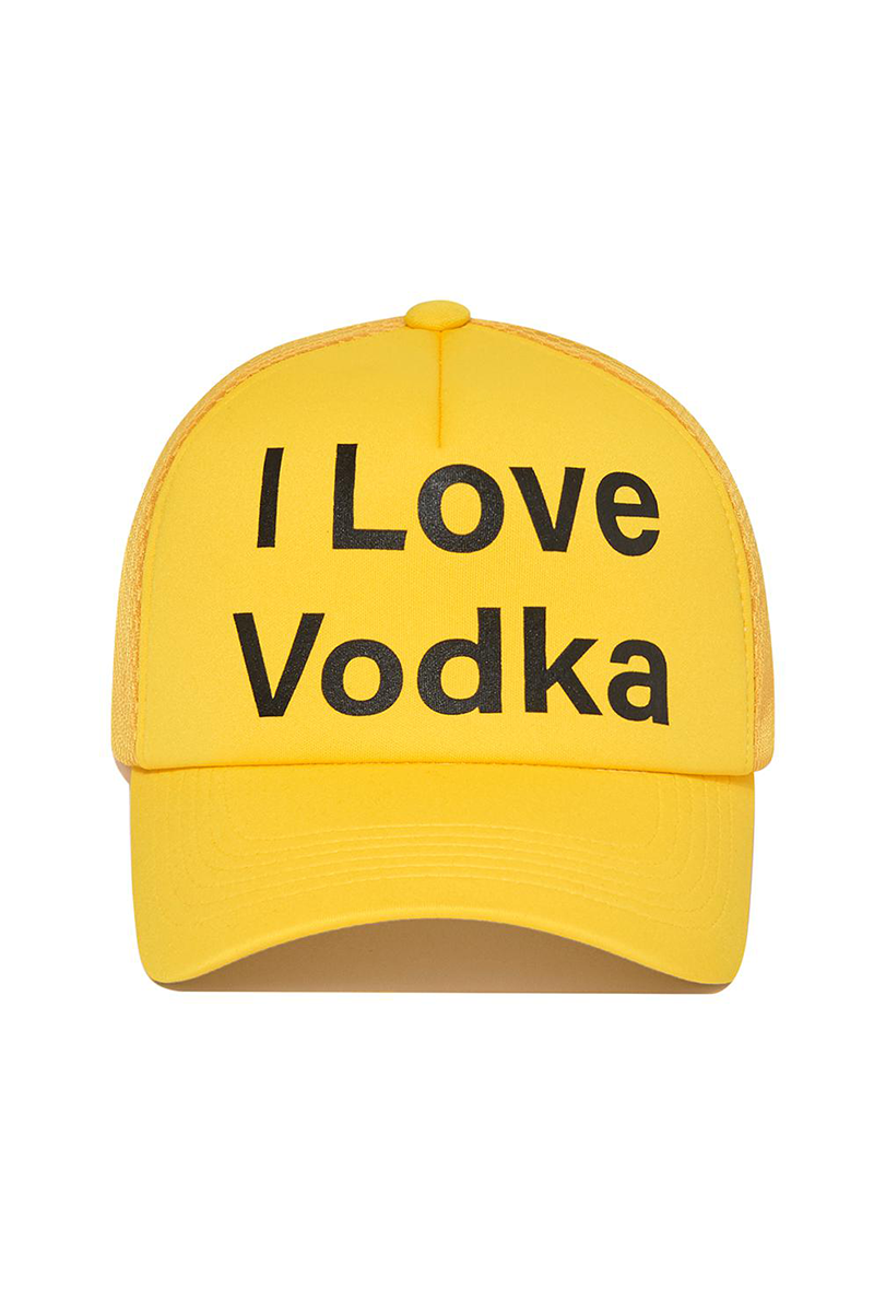 I Love Vodka Mesh cap (Yellow)