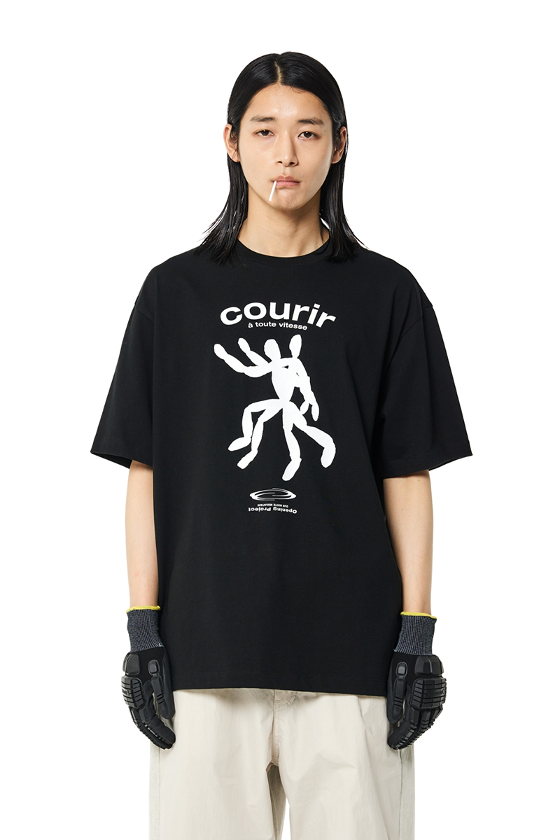 Courir T Shirt - Black
