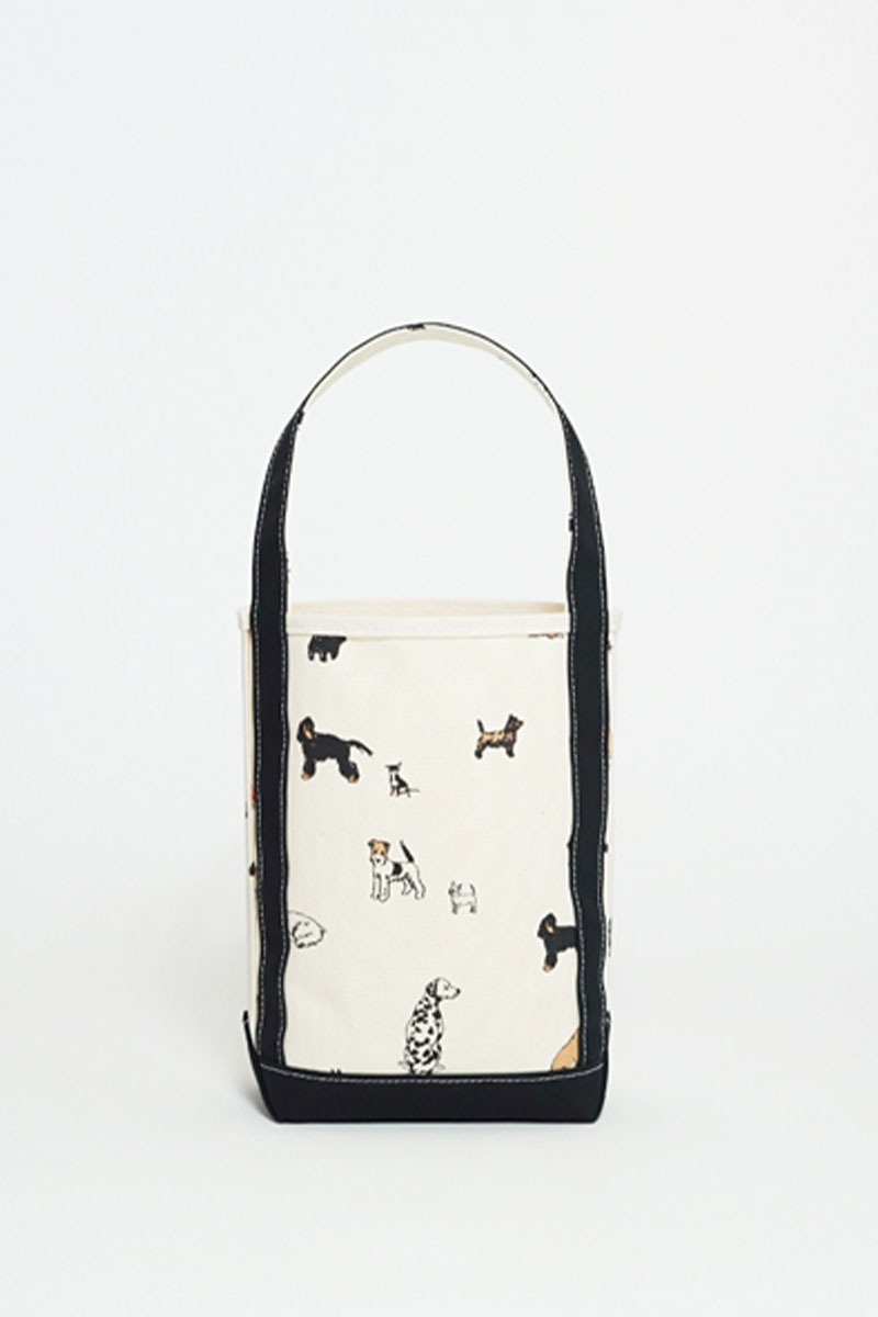BAGUETTE TOTE SMALL - DOG/BLACK