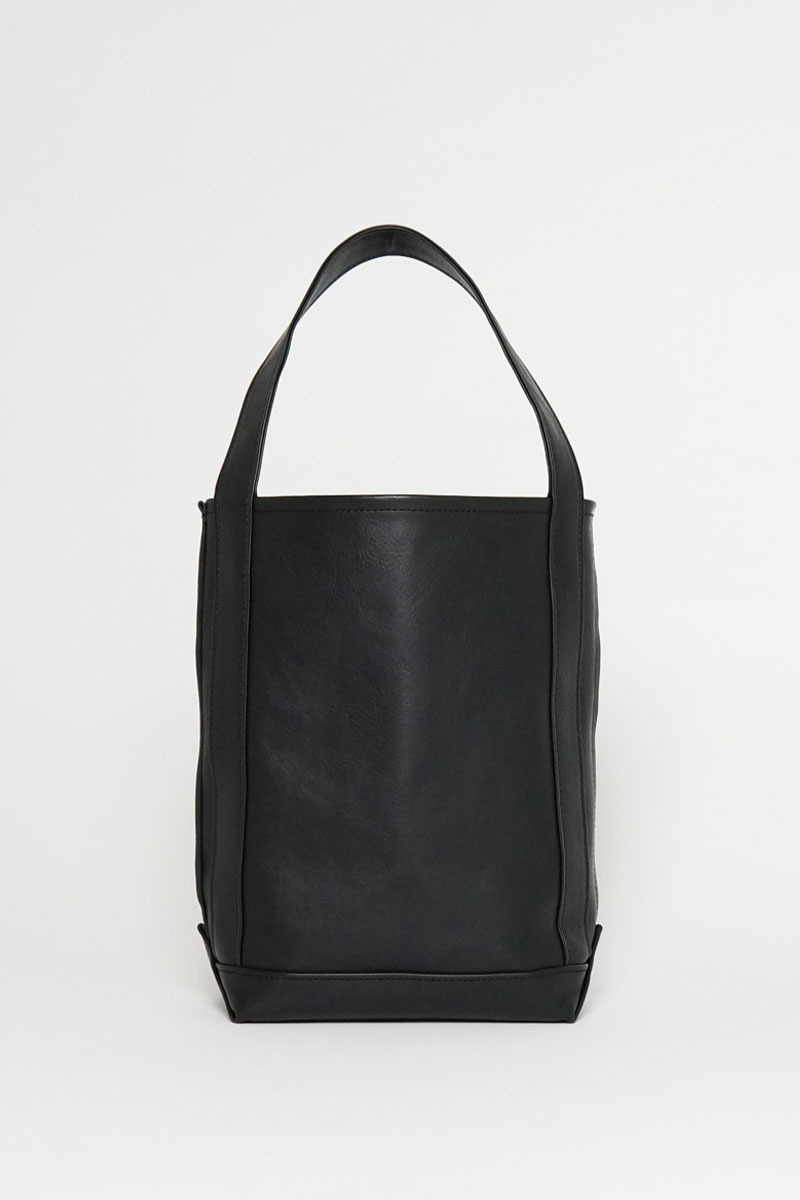 BAGUETTE TOTE LEATHER - BLACK
