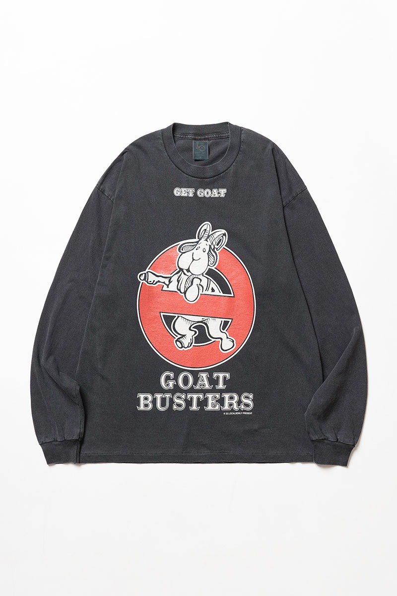 Goat busters Long sleeve (Garment dyed black)