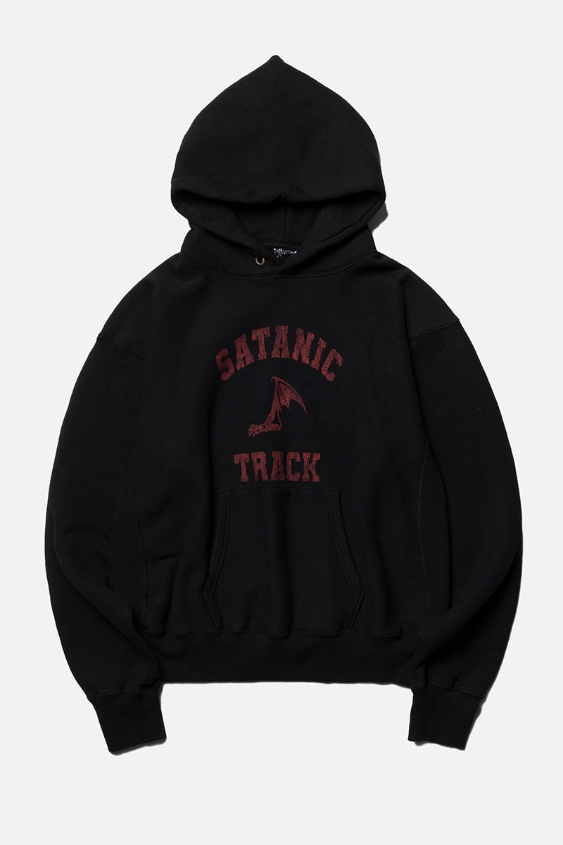 Satanic track hoodie (Faded black)