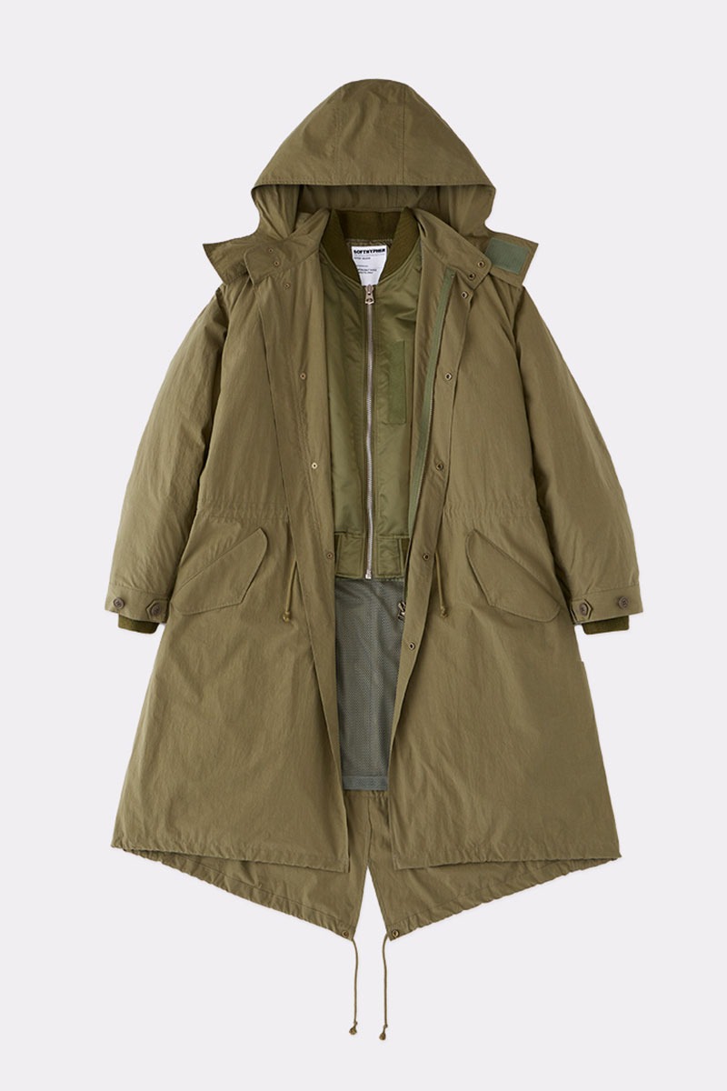 BACK TO FRONT MA-1 FIELD COAT - OLV