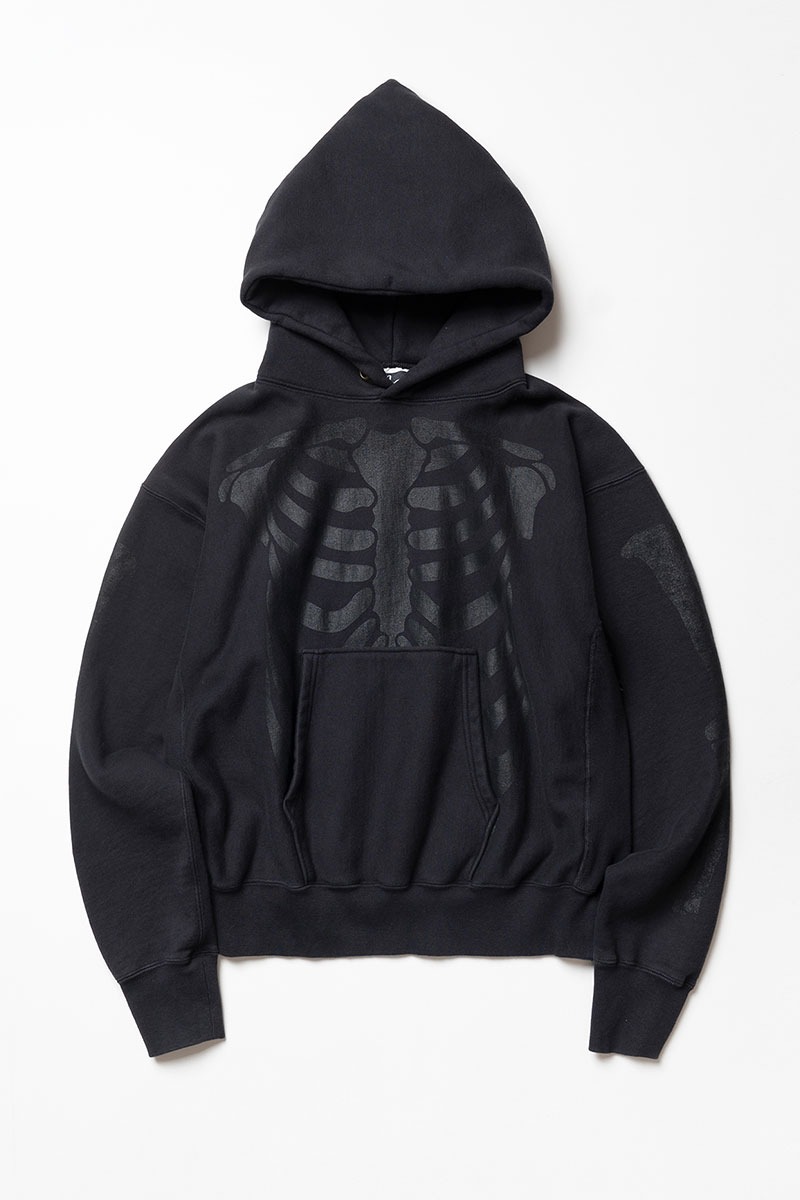 Skeleton hoodie (Faded black)