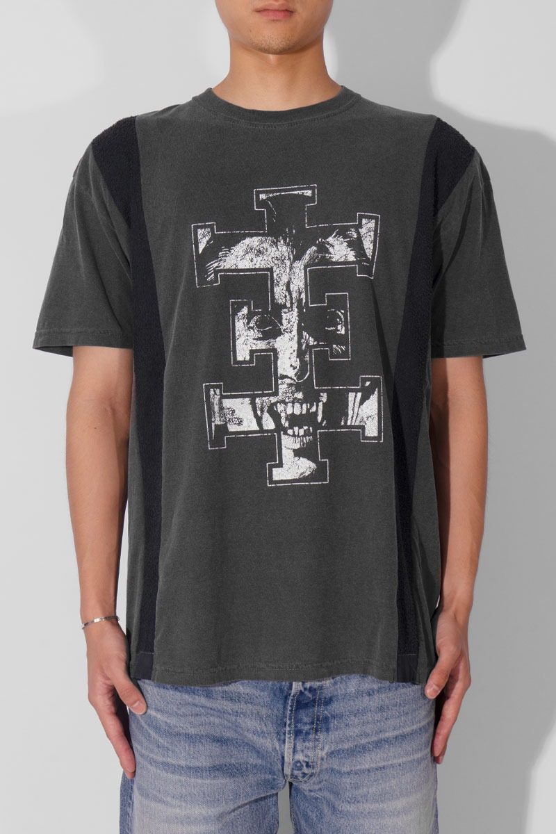 Resize pigment tee /  Charcoal gray